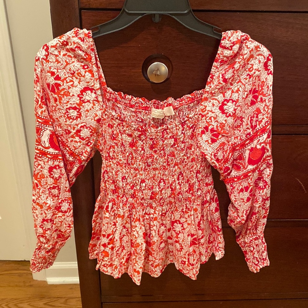 Smocked shirt